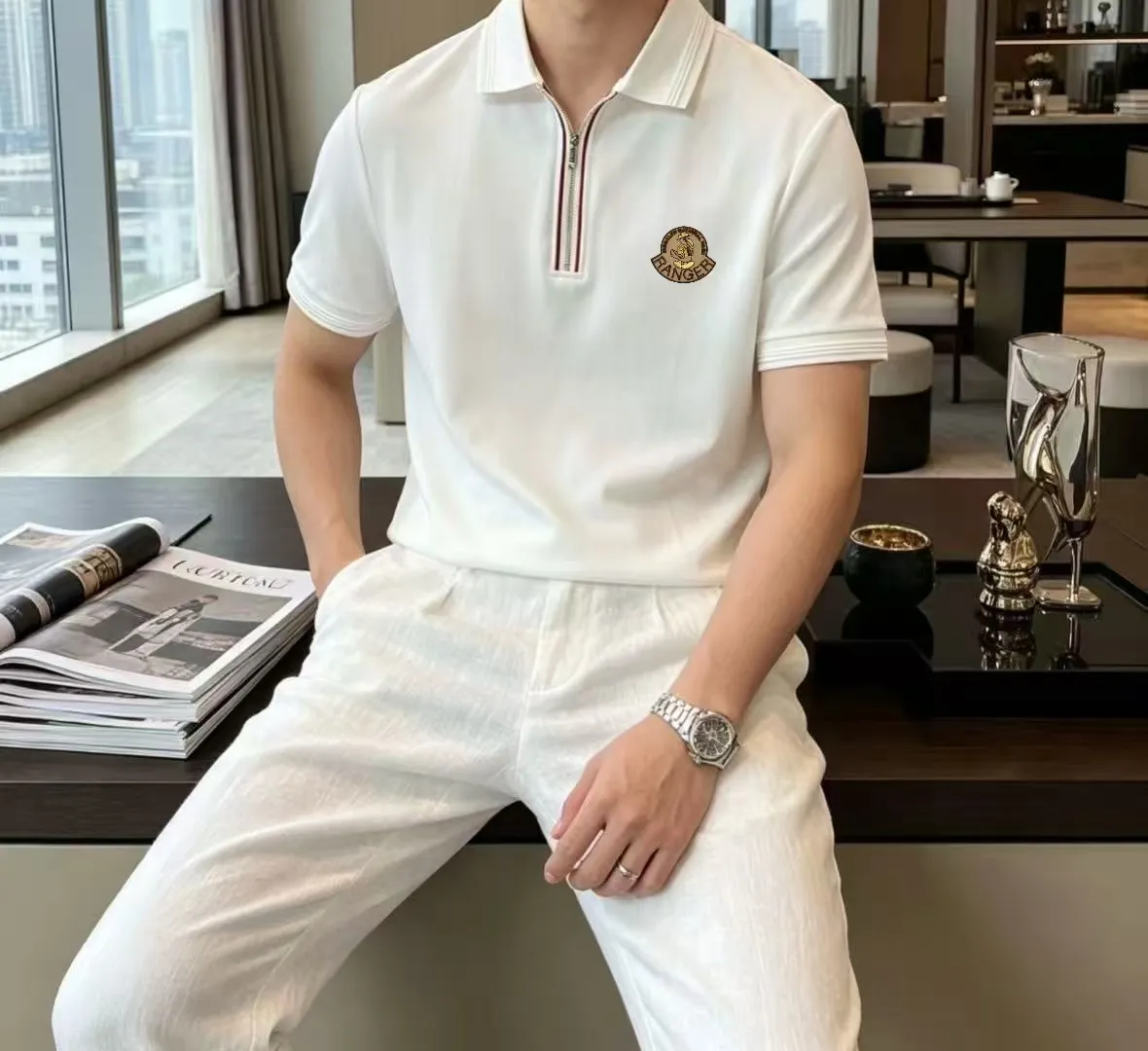 P125， 2026 Classic Versatile Polo T Breathable ！ ， ！ ！ ！Size：M-4XL